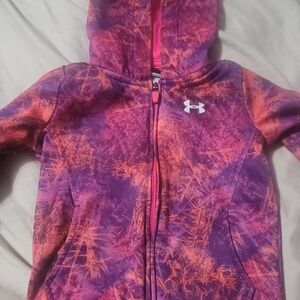 Under Armour Kids' Purple and Orange Zip Up Jacket